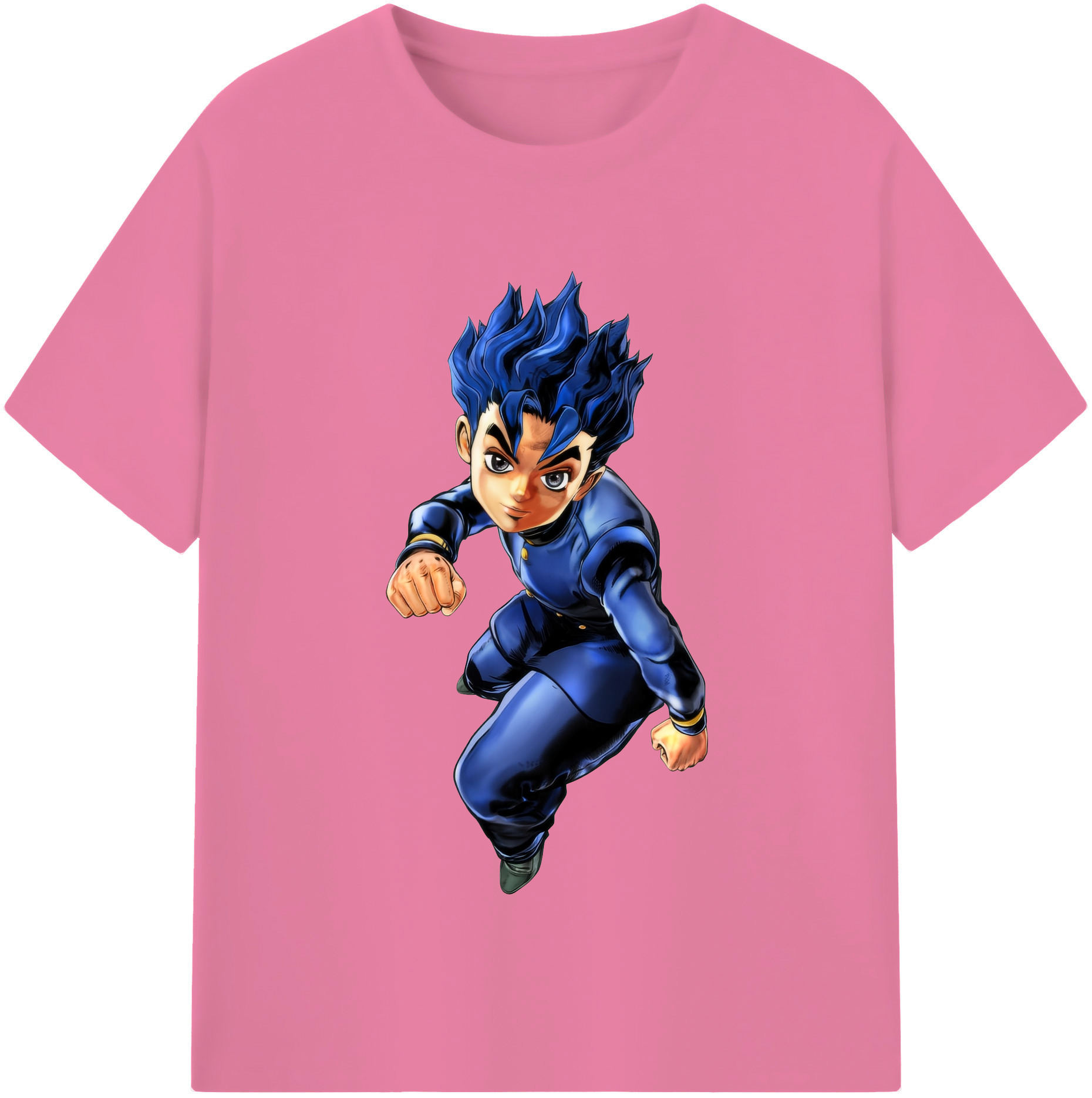 （画像用） ジョジョの奇妙な冒険 広瀨康一 JoJo's Bizarre Adventure Hirose Koichi 綿100％半袖Tシャツ（フロントプリント）